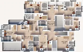 Second Floor Shared-Standard floor plan